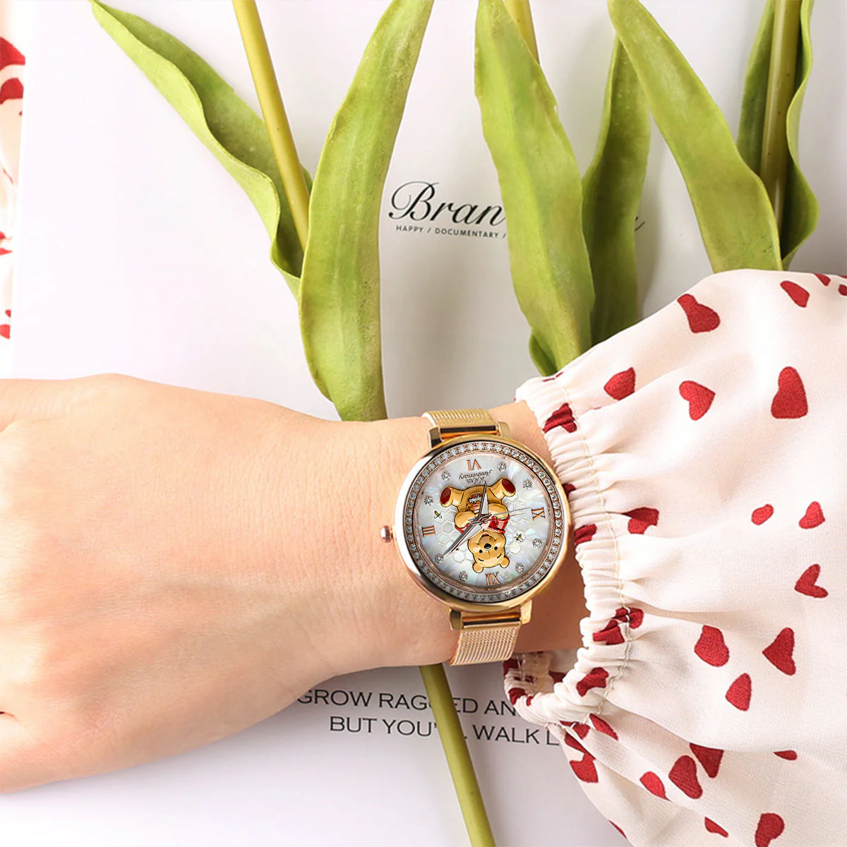 DSNY Honey Bear 100th Anniversary - Personalized Women Hand Watch - Gift For Movie Fans NL122 - Image 5