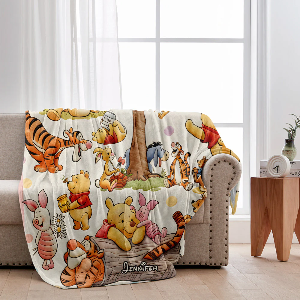 DSNY Honey Bear And Friends Anniversary 100 Years Of Friendship - Personalized Blanket - Gift For Movie Fans NL122 - Image 2