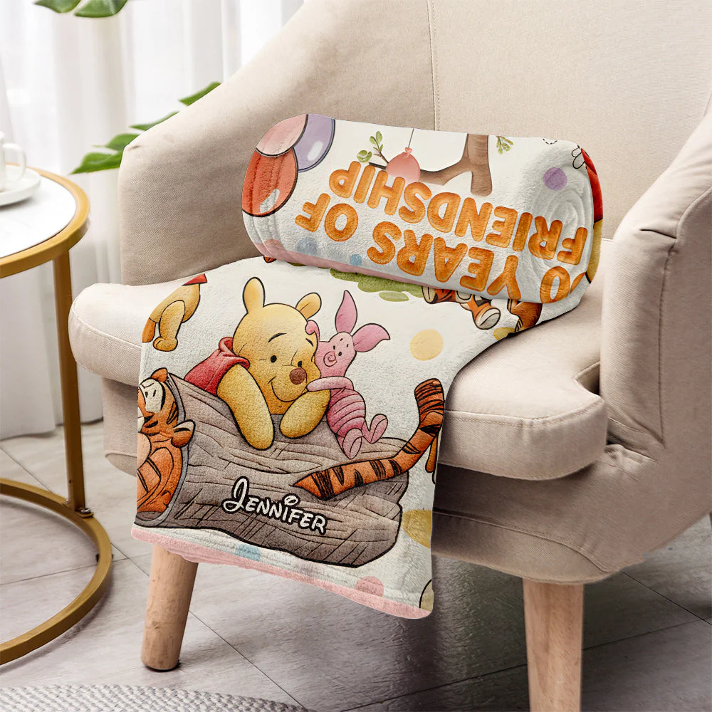 DSNY Honey Bear And Friends Anniversary 100 Years Of Friendship - Personalized Blanket - Gift For Movie Fans NL122 - Image 3