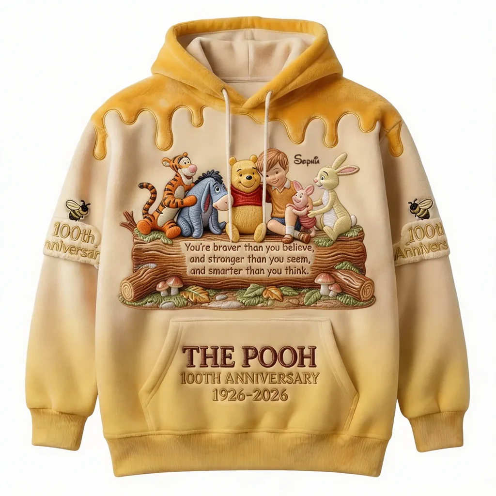 DSNY Honey Bear And Friends Celebrate 100th Anniversary - Personalized All Over Shirt - Gift For Movie Fans HH01 - Image 2