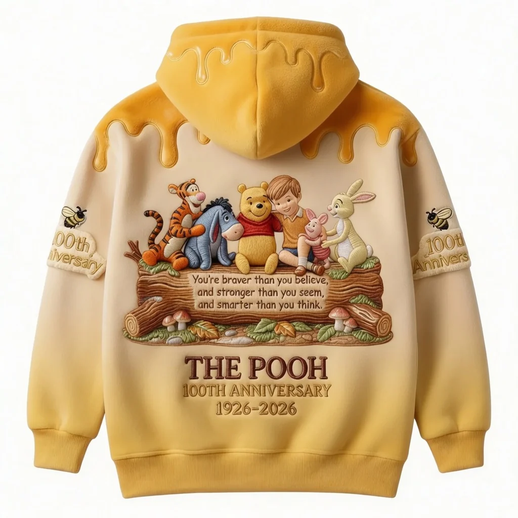 DSNY Honey Bear And Friends Celebrate 100th Anniversary - Personalized All Over Shirt - Gift For Movie Fans HH01 - Image 3
