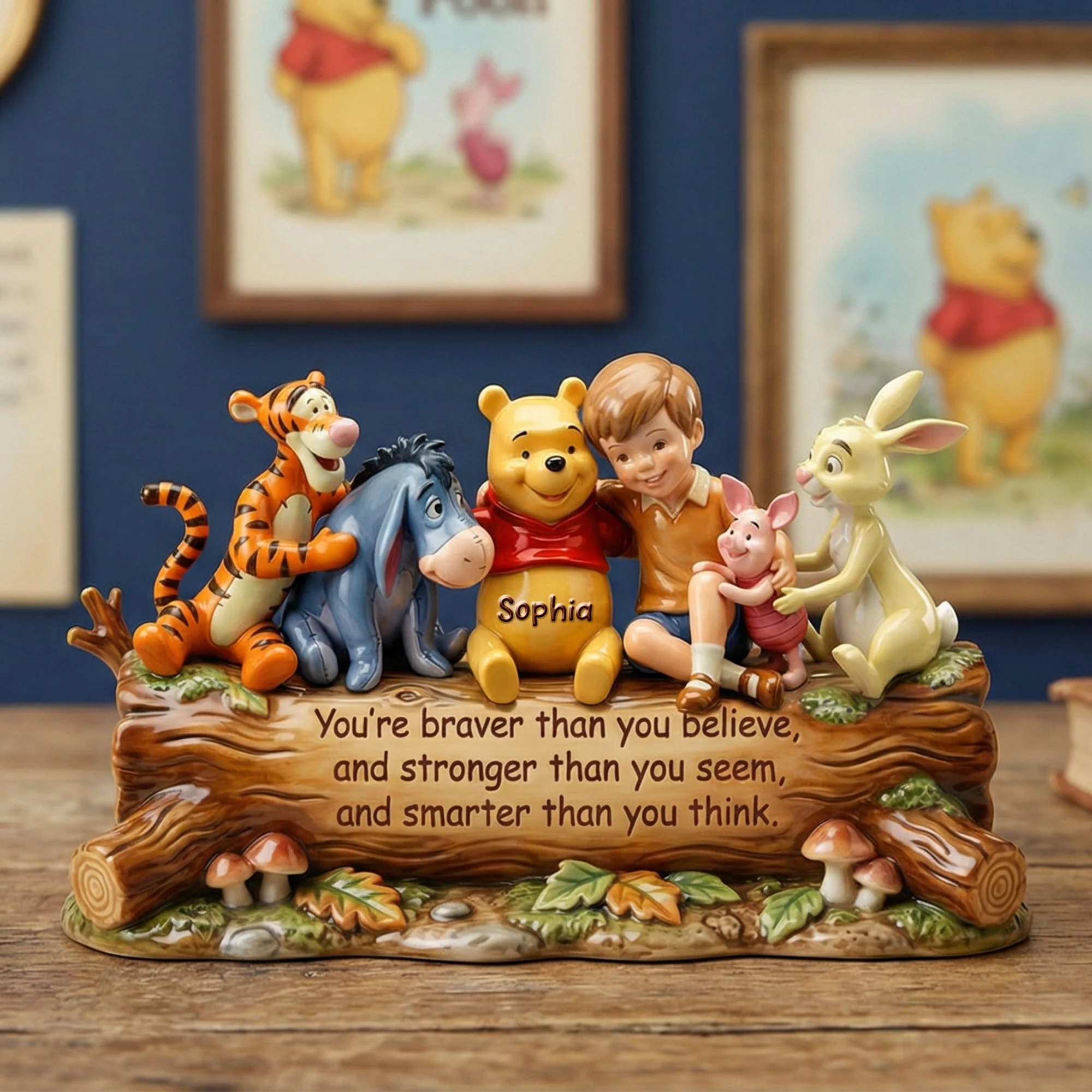DSNY Honey Bear And Friends - Personalized Custom Shaped Acrylic Plaque - Gift For Movie Fans NL122 - Image 2