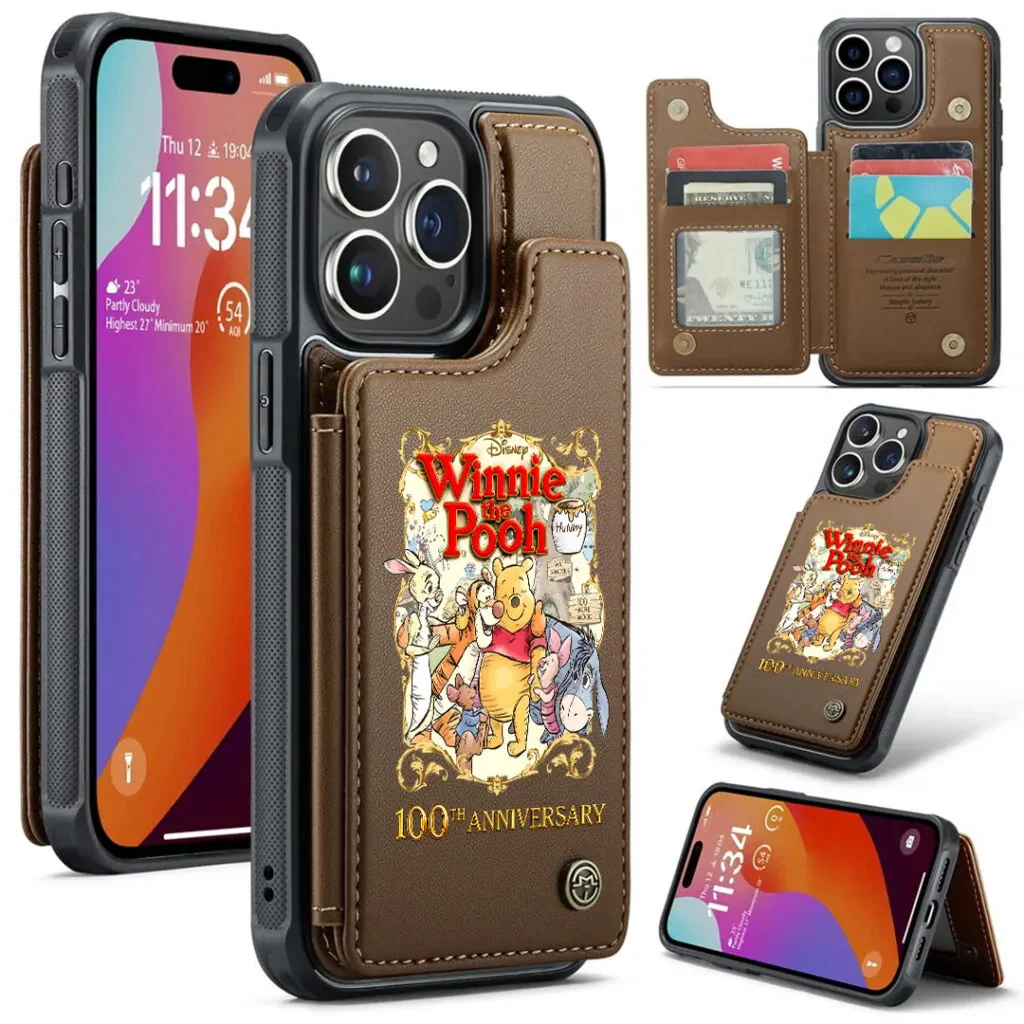 DSNY Honey Bear Anniversary 100 Years Of Friendship - Personalized Wallet Phone Case - Image 2