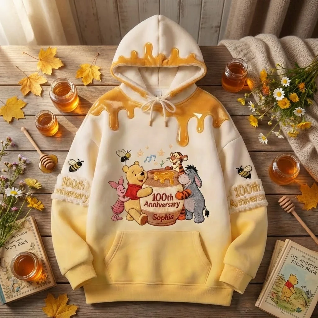 DSNY Honey Bear Anniversary 100th Years Of Being Friend - Personalized All Over Shirt - Gift For Movie Fans NL122 - Image 2