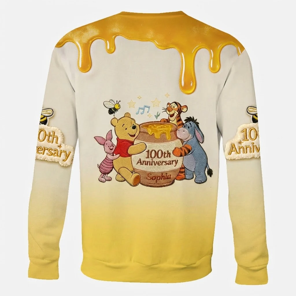 DSNY Honey Bear Anniversary 100th Years Of Being Friend - Personalized All Over Shirt - Gift For Movie Fans NL122 - Image 6