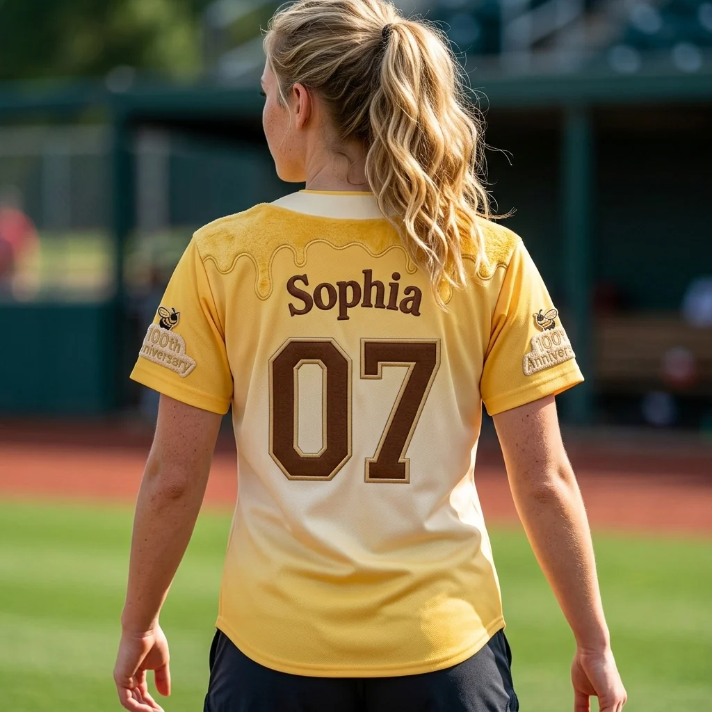 DSNY Honey Bear Celebrate 100 Years Of Friendship - Personalized Baseball Jersey - Anniversary Gift For Movie Fans NL122 - Image 6