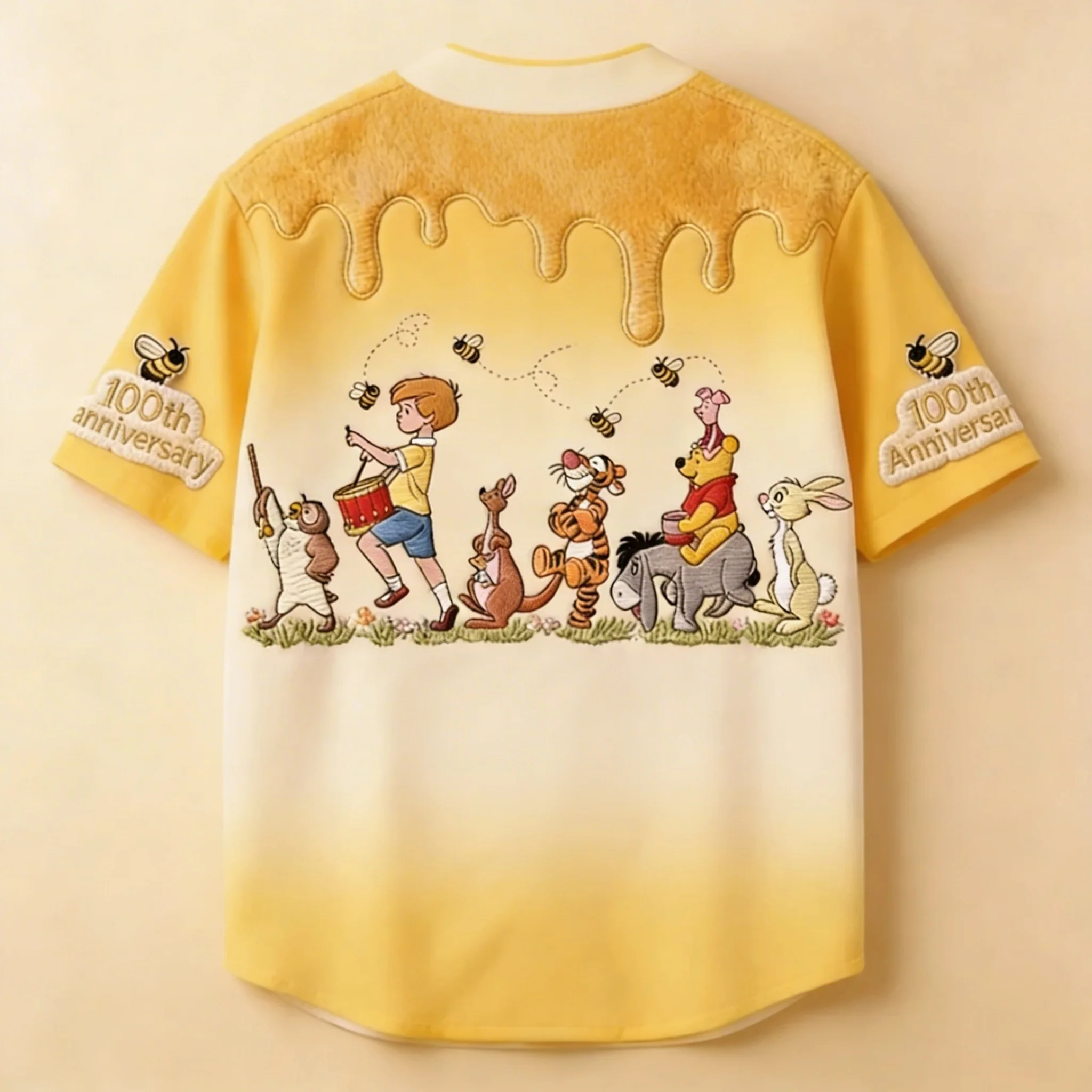 DSNY Honey Bear Celebrate 100 Years Of Friendship - Personalized Baseball Jersey - Anniversary Gift For Movie Fans NL122 - Image 8
