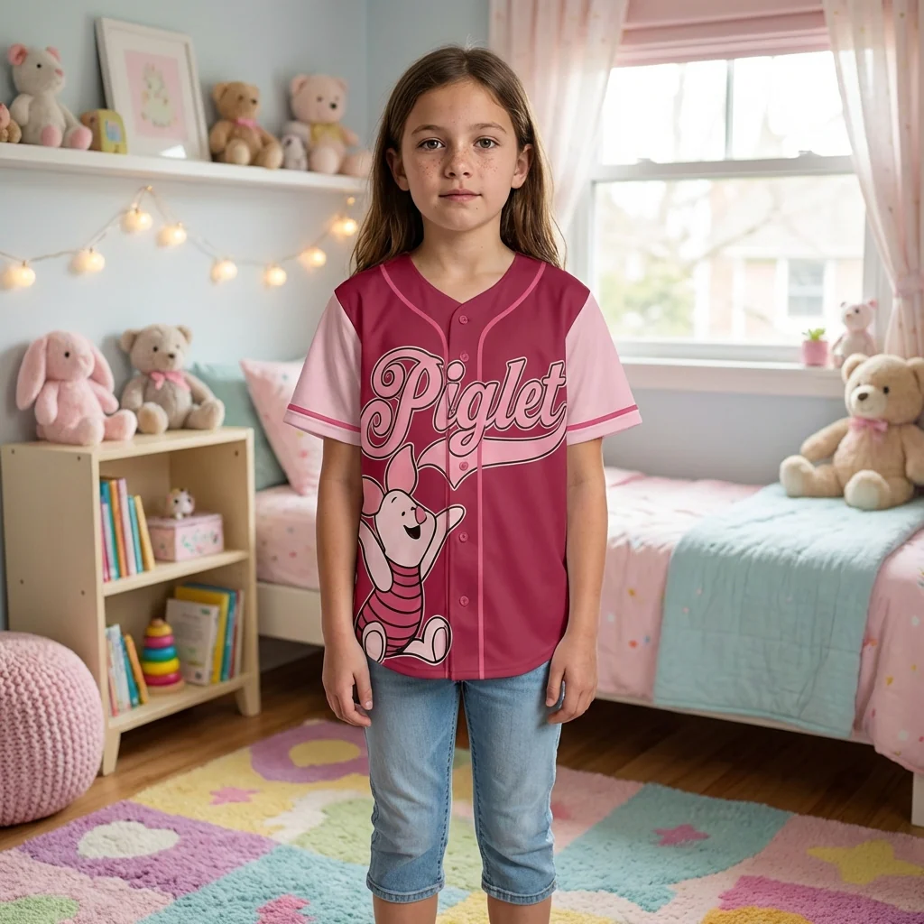 DSNY Honey Bear Celebrate 100 Years Of Friendship - Personalized Baseball Jersey For Kids, Youth, Adult - Gift For Movie Fans NL122 - Image 4