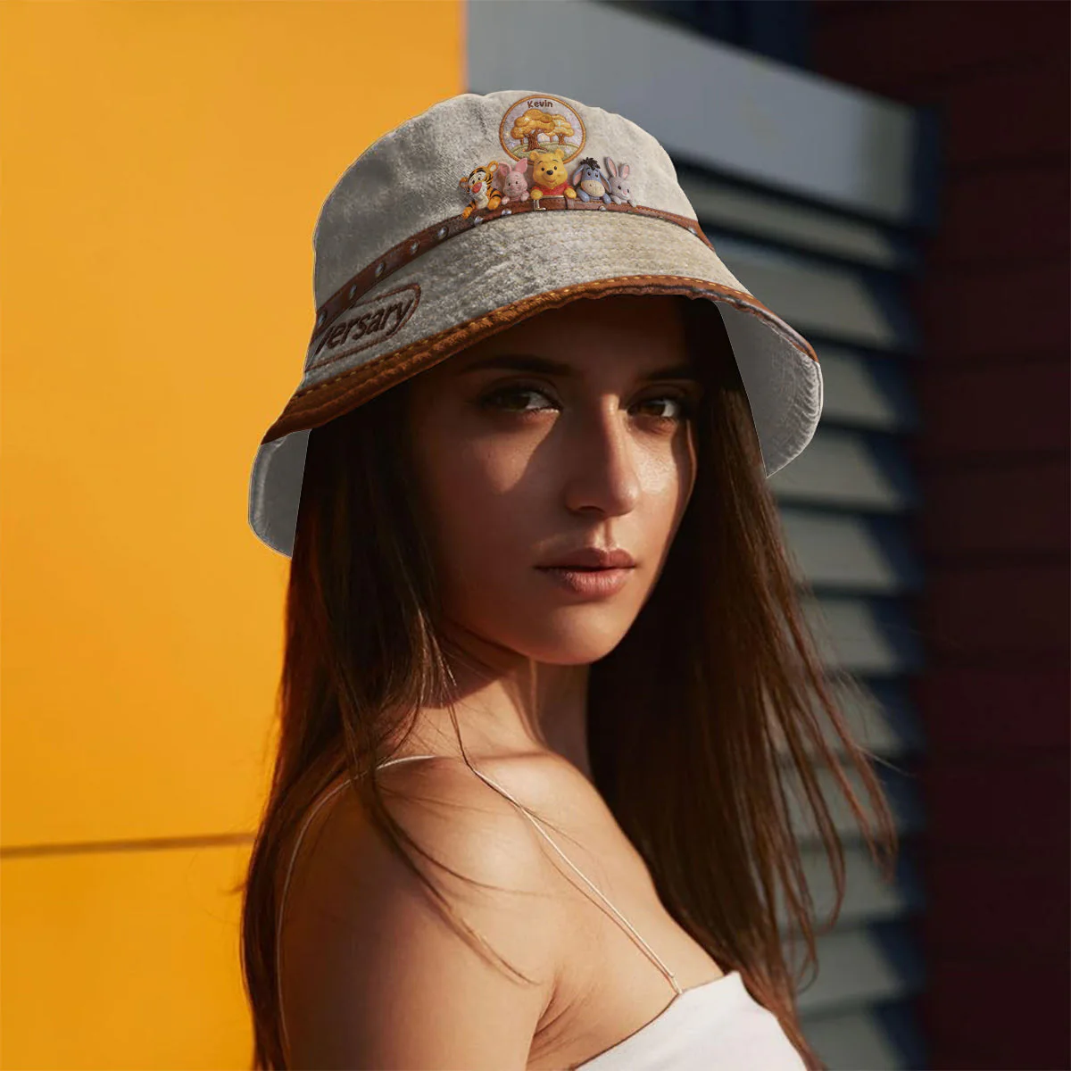 DSNY Honey Bear Celebrate 100 Years Of Friendship - Personalized Bucket Hat - Anniversary Gift For Movie Fans NL122 - Image 4