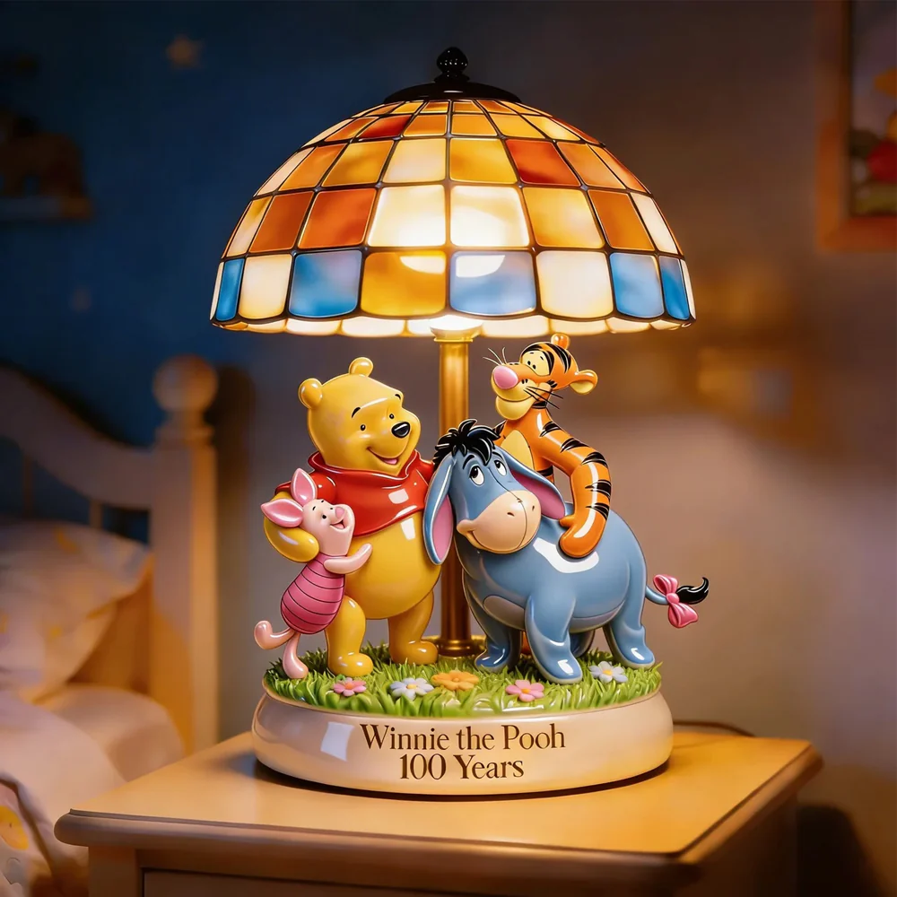 DSNY Honey Bear Celebrate 100 Years Of Friendship - Personalized Custom Shaped Acrylic Light Box - Anniversary Gift For Movie Fans NL122