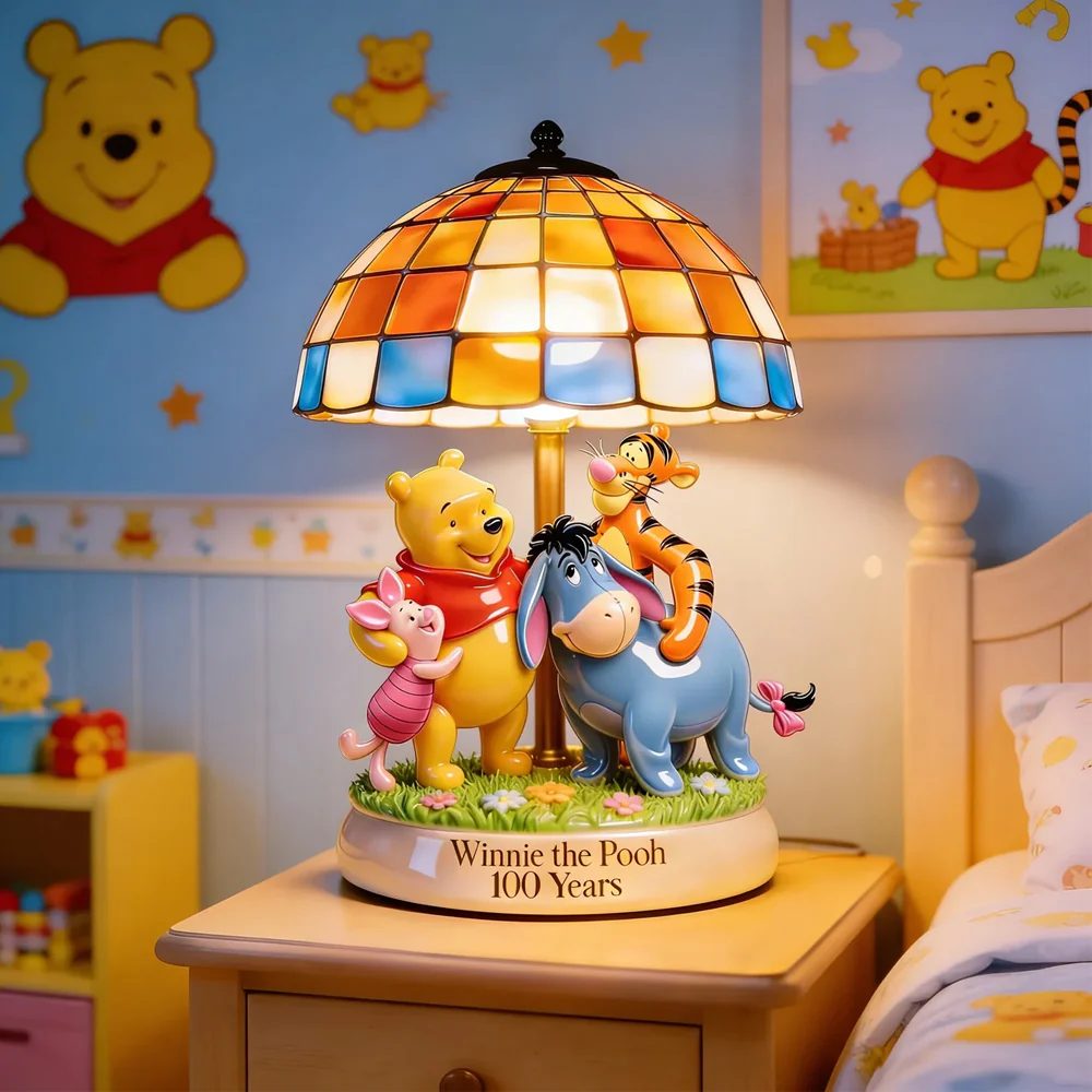 DSNY Honey Bear Celebrate 100 Years Of Friendship - Personalized Custom Shaped Acrylic Light Box - Anniversary Gift For Movie Fans NL122 - Image 2