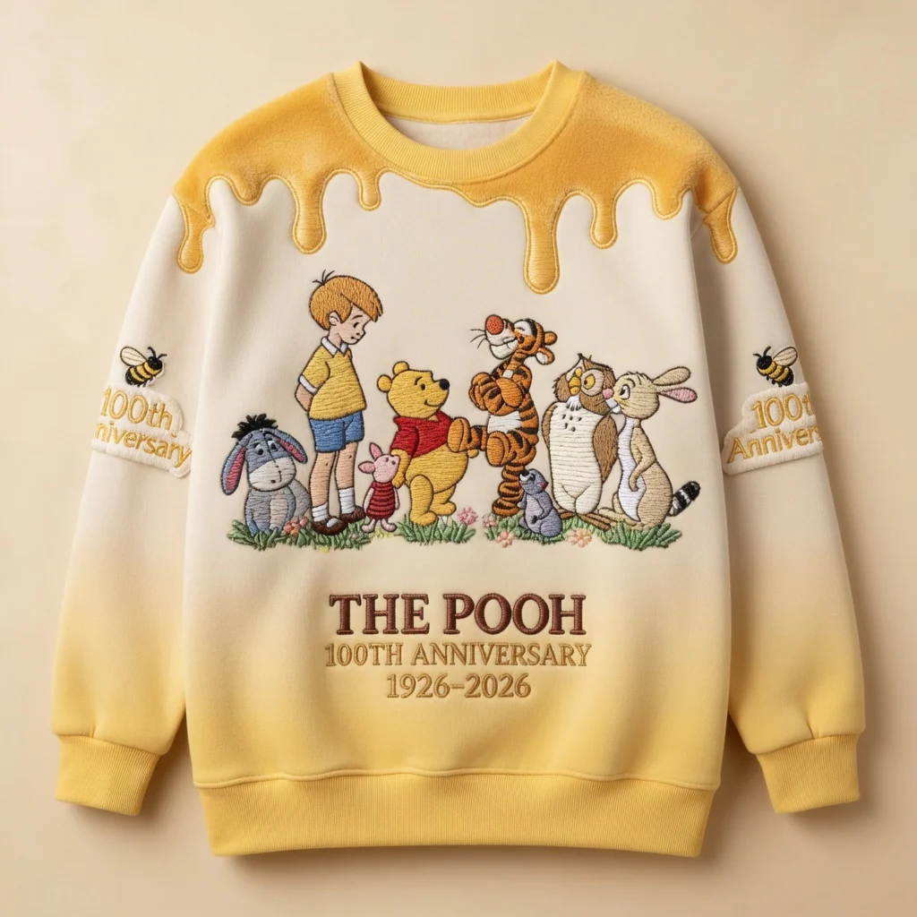 DSNY Honey Bear Celebrate 100 Years Of Magic Friendship - Personalized All Over Shirt - Anniversary Gift For Movie Fans NL122 - Image 7
