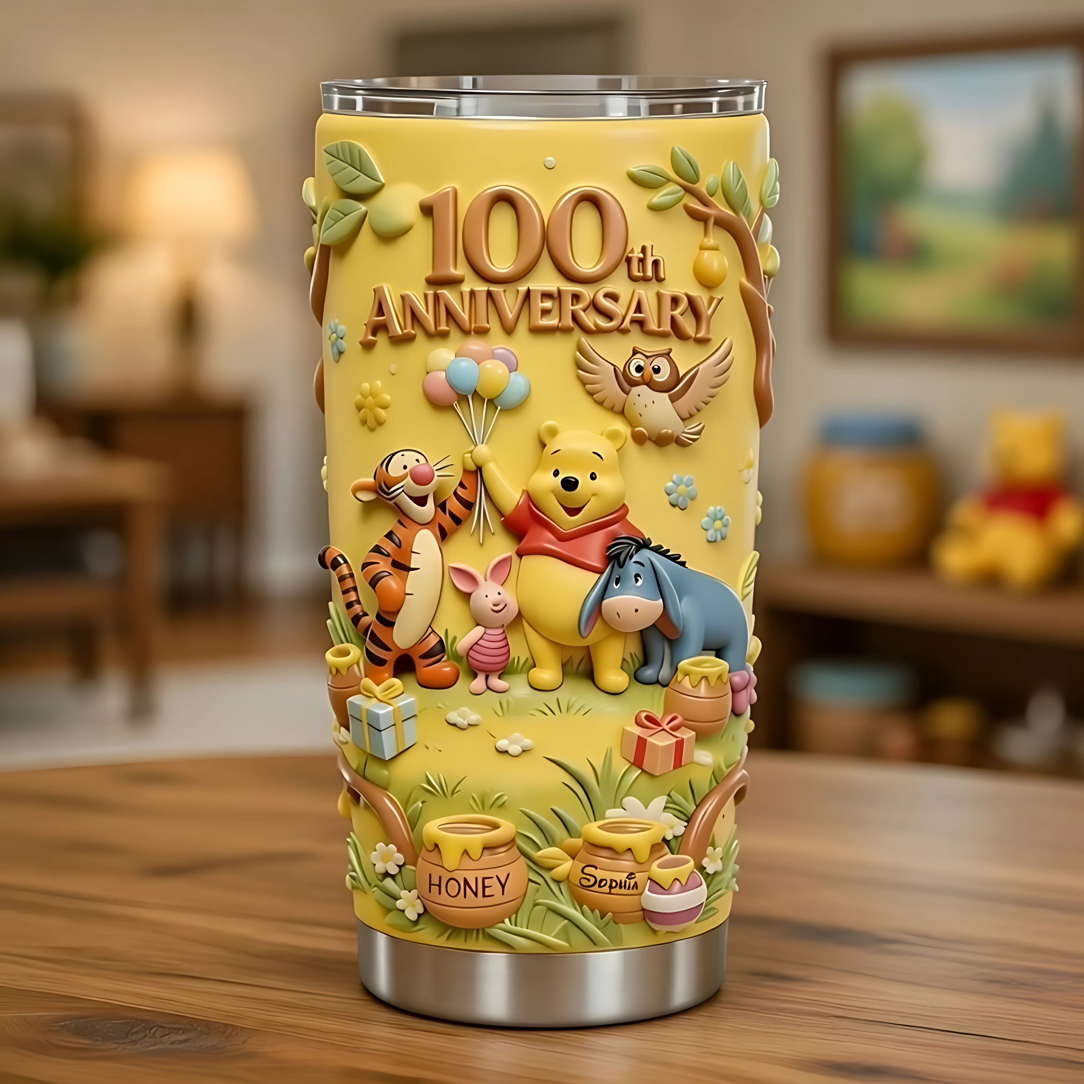 DSNY Honey Bear Celebrate 100th Anniversary Of Wonder - Personalized Tumbler - Gift For Movie Fans NL122 - Image 2