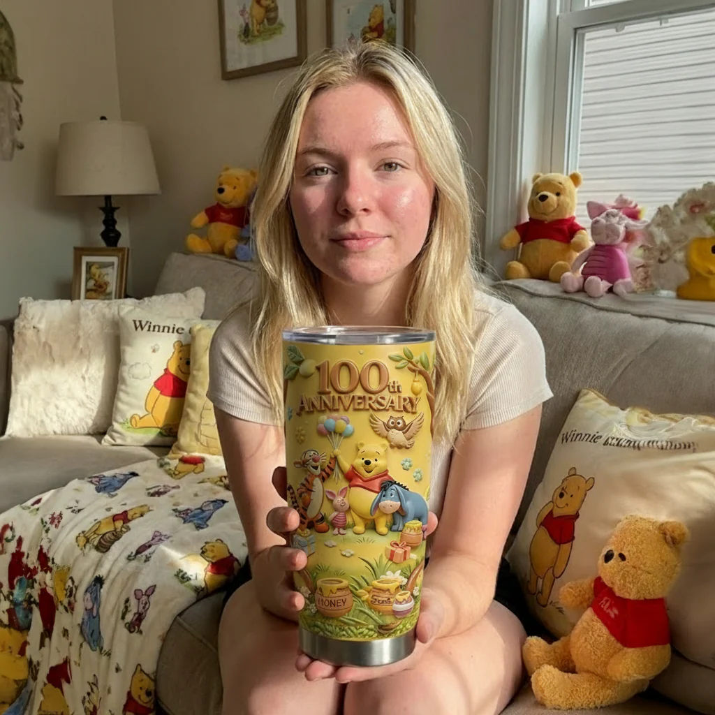 DSNY Honey Bear Celebrate 100th Anniversary Of Wonder - Personalized Tumbler - Gift For Movie Fans NL122 - Image 3