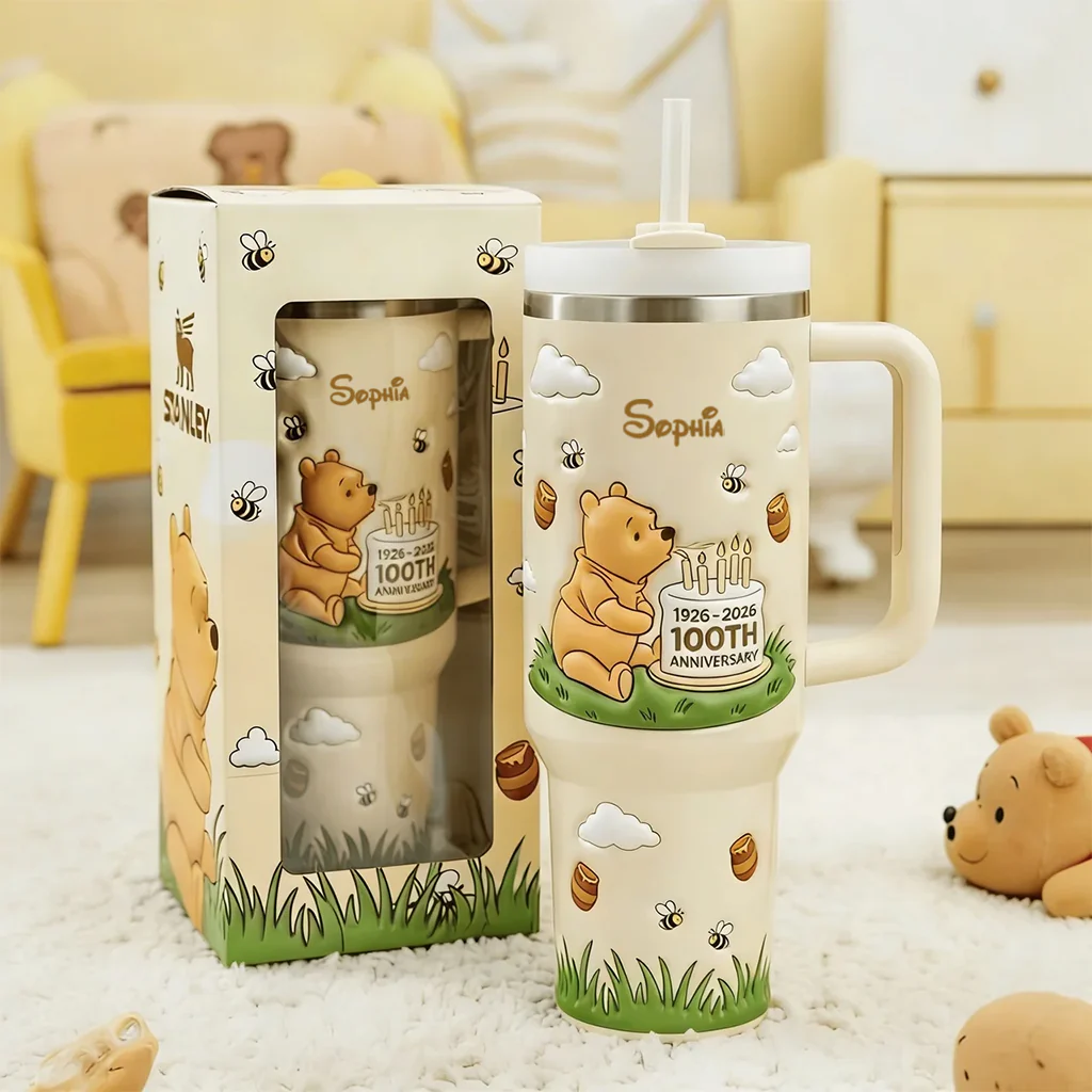 DSNY Honey Bear Celebrate 100th Anniversary - Personalized Tumbler - Gift For Movie Fans HH01 - Image 2