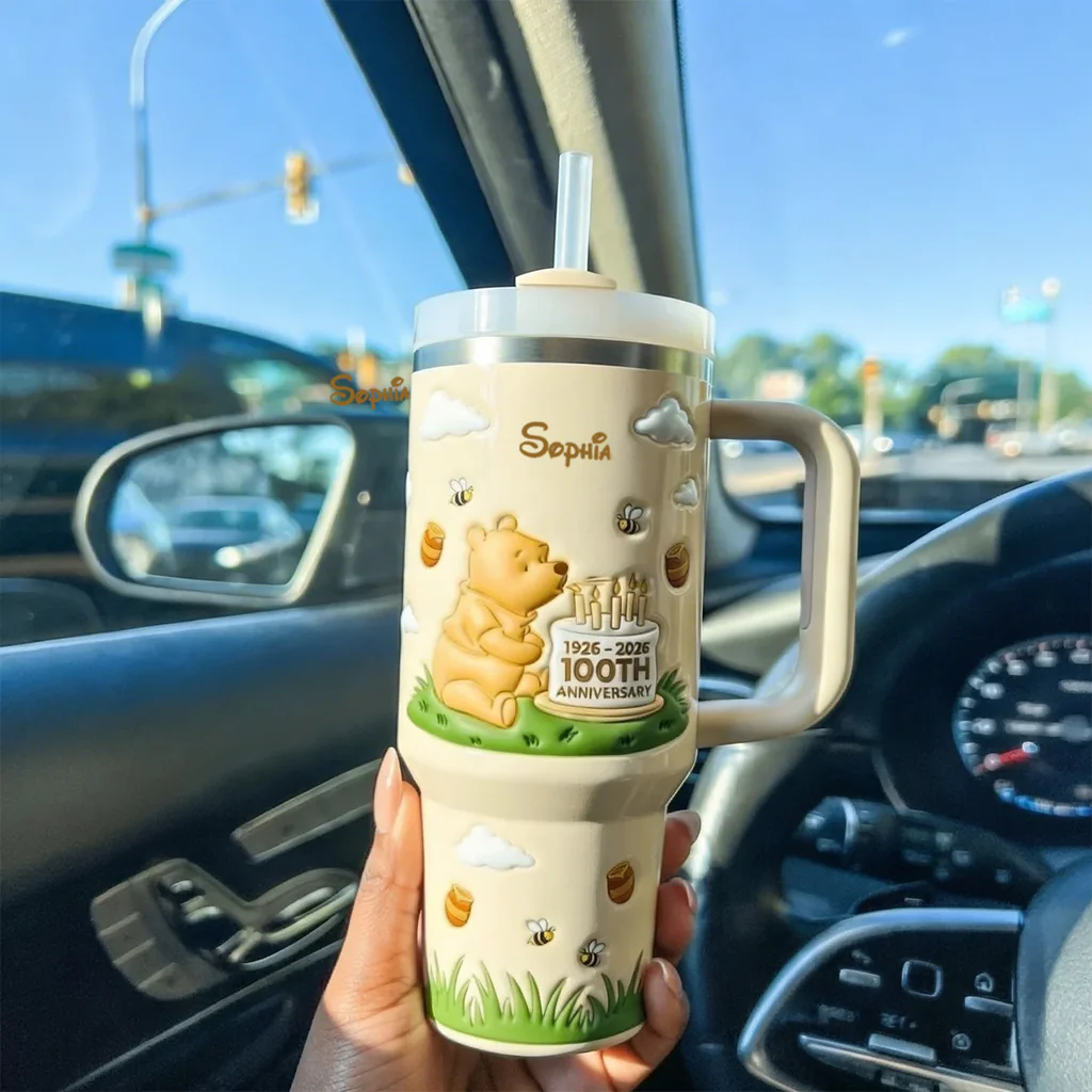 DSNY Honey Bear Celebrate 100th Anniversary - Personalized Tumbler - Gift For Movie Fans HH01 - Image 3