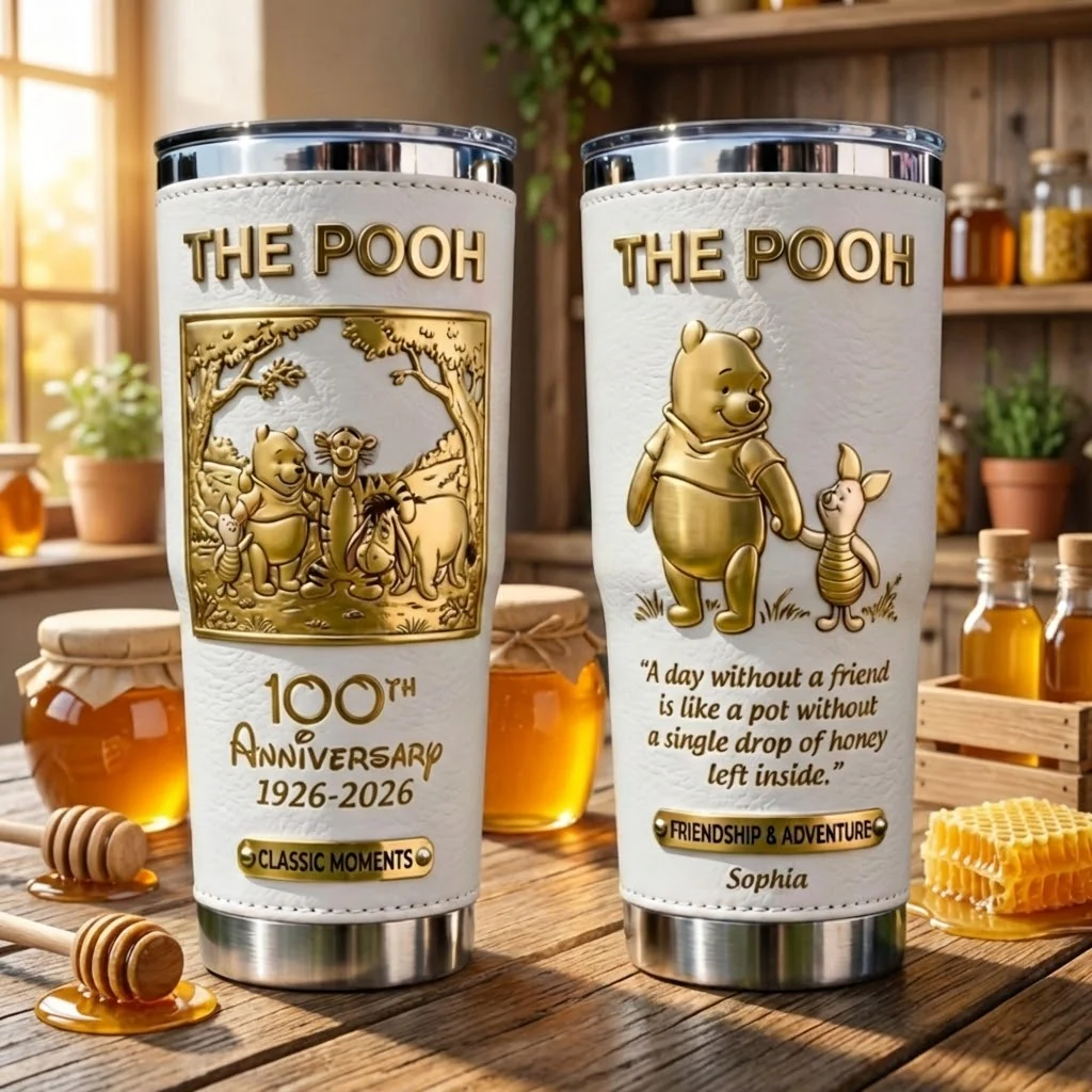 DSNY Honey Bear Celebrate 100th Anniversary - Personalized Tumbler - Gift For Movie Fans NL122 - Image 3