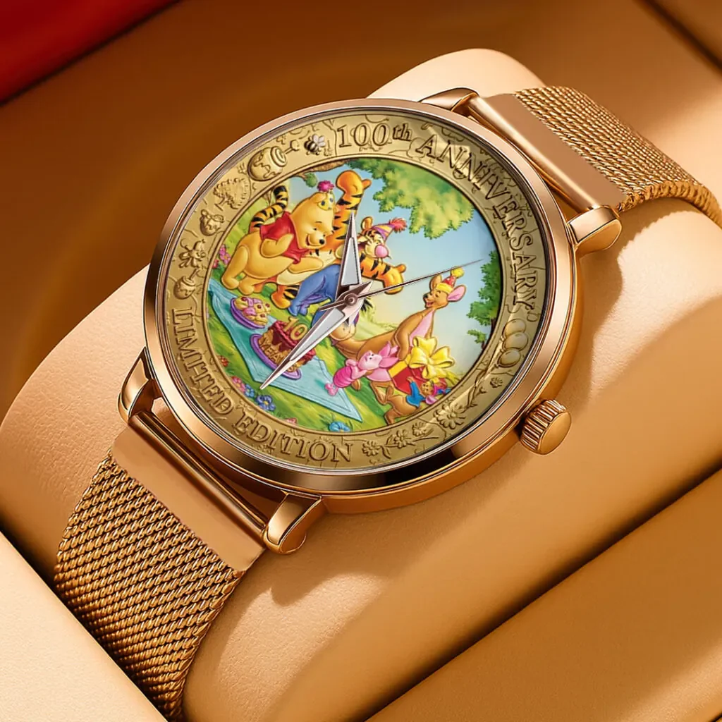 DSNY Honey Bear Celebrate Our 100th Anniversary Of Friendship - Personalized Hand Watch - Gift For Movie Fans