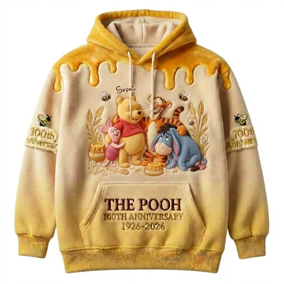 DSNY Honey Bear Celebrate Our 100th Anniversary - Personalized All Over Shirt - Gift For Movie Fans HH01 - Image 2