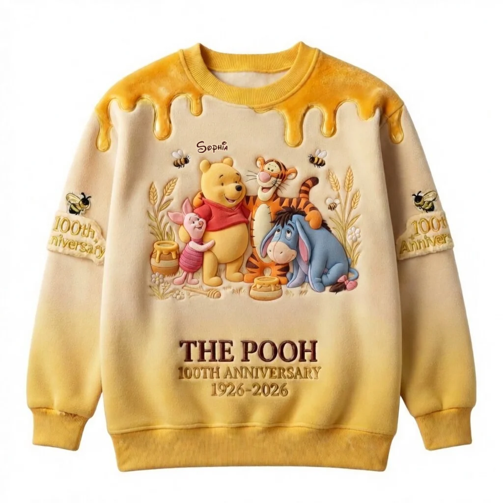 DSNY Honey Bear Celebrate Our 100th Anniversary - Personalized All Over Shirt - Gift For Movie Fans HH01 - Image 5