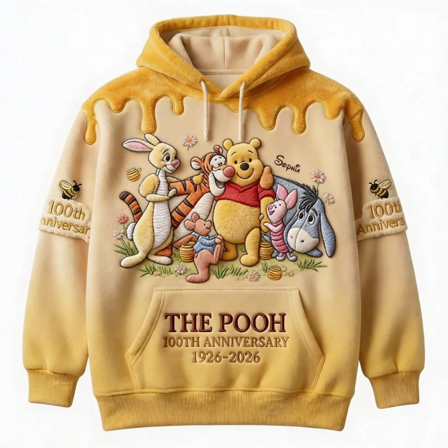 DSNY Honey Bear Celebrate Our 100th Anniversary - Personalized All Over Shirt - Gift For Movie Fans HH01 - Image 2