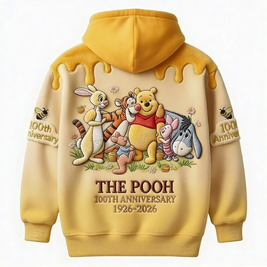 DSNY Honey Bear Celebrate Our 100th Anniversary - Personalized All Over Shirt - Gift For Movie Fans HH01 - Image 3