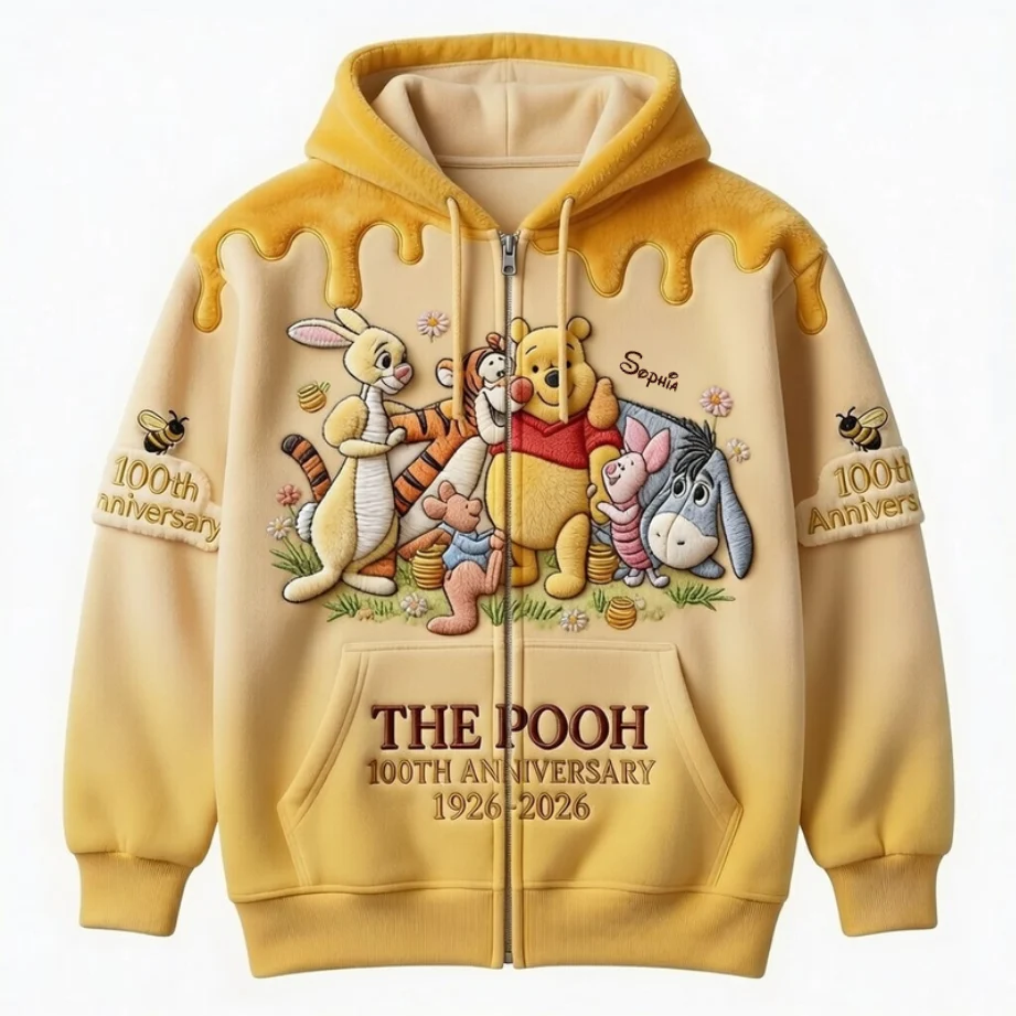 DSNY Honey Bear Celebrate Our 100th Anniversary - Personalized All Over Shirt - Gift For Movie Fans HH01 - Image 4