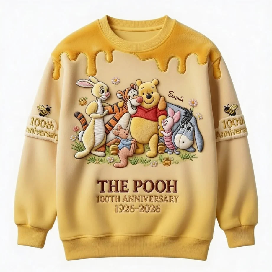 DSNY Honey Bear Celebrate Our 100th Anniversary - Personalized All Over Shirt - Gift For Movie Fans HH01 - Image 5