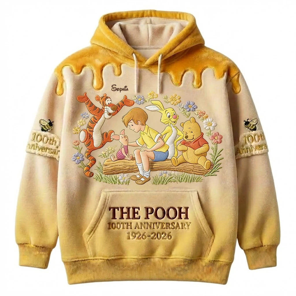 DSNY Honey Bear Celebrate Our 100th Anniversary - Personalized All Over Shirt - Gift For Movie Fans HH01 - Image 2