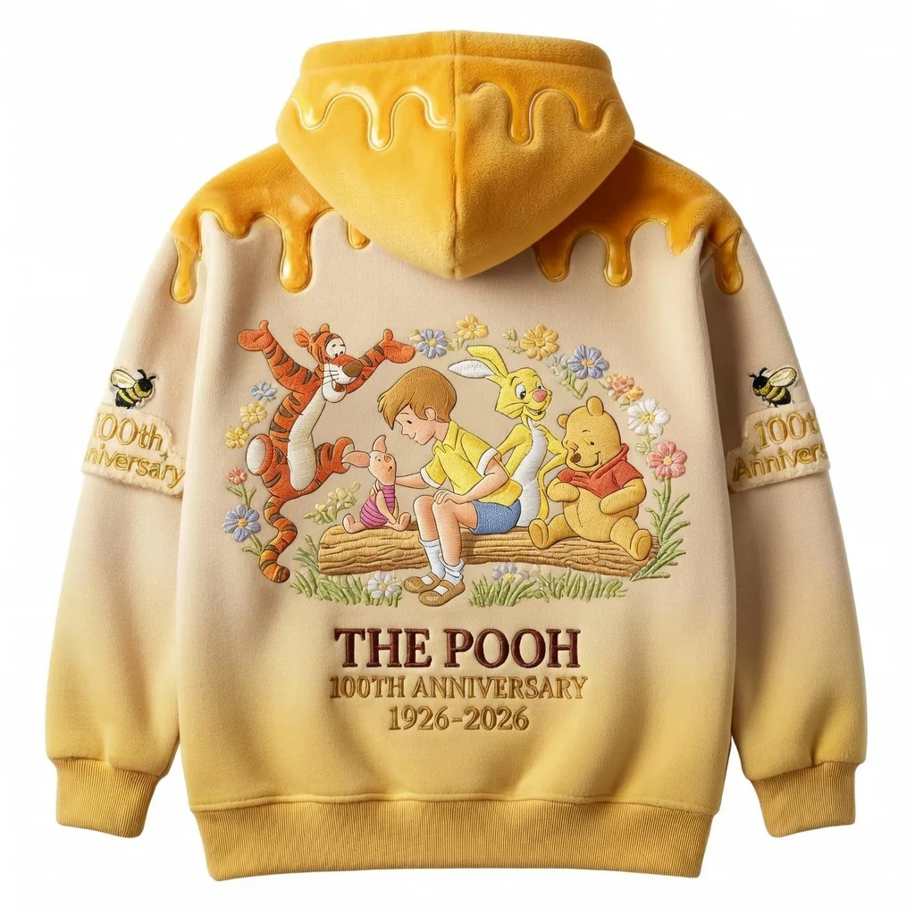 DSNY Honey Bear Celebrate Our 100th Anniversary - Personalized All Over Shirt - Gift For Movie Fans HH01 - Image 3