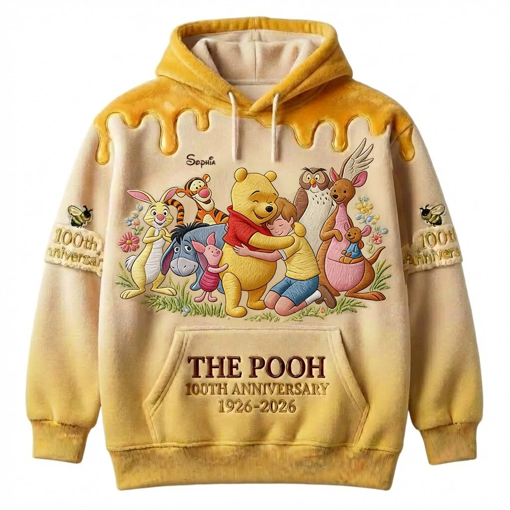 DSNY Honey Bear Celebrate Our 100th Anniversary - Personalized All Over Shirt - Gift For Movie Fans HH01 - Image 2