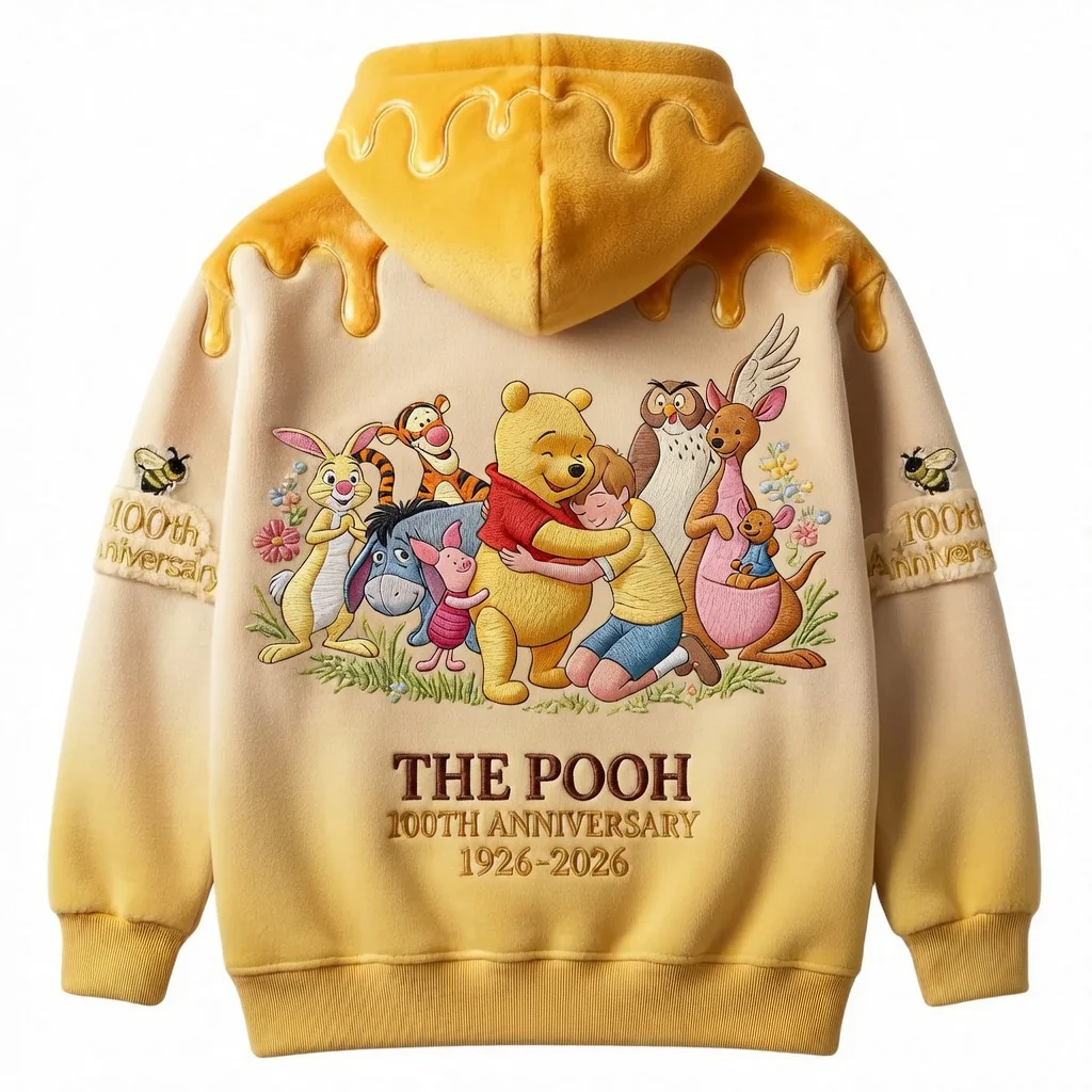 DSNY Honey Bear Celebrate Our 100th Anniversary - Personalized All Over Shirt - Gift For Movie Fans HH01 - Image 3