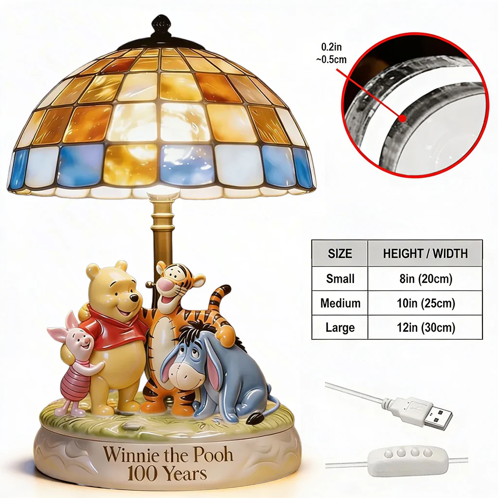 DSNY Honey Bear Celebrate Our 100th Anniversary - Personalized Custom Shape Acrylic Light Box - Gift For Movie Fans HH01 - Image 4
