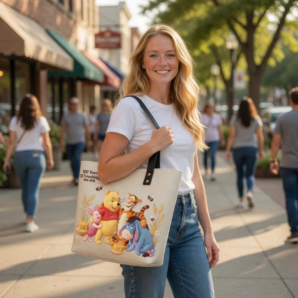 DSNY Honey Bear Celebrate Our 100th Anniversary - Personalized Tote Bag - Gift For Movie Fans HH01 - Image 2