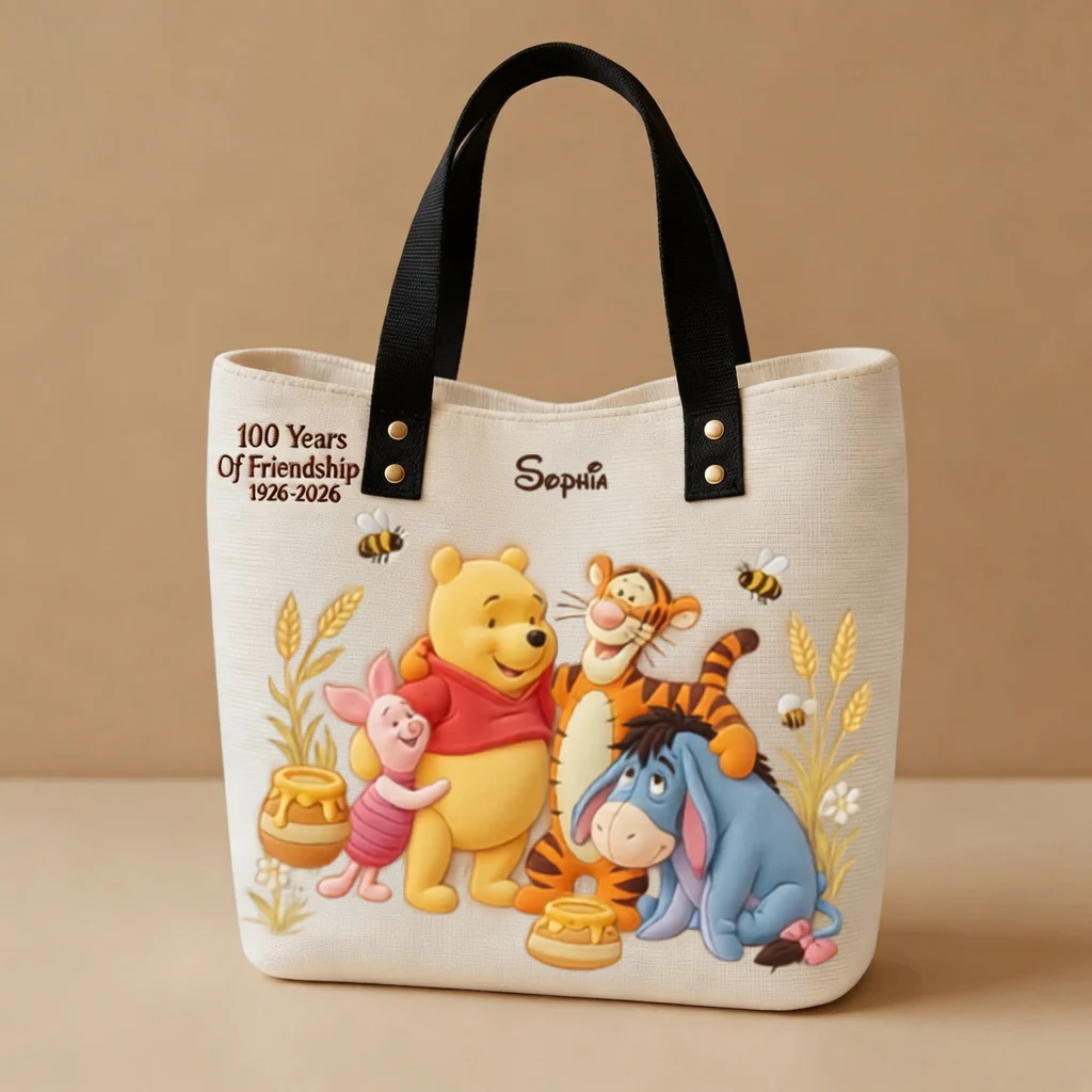 DSNY Honey Bear Celebrate Our 100th Anniversary - Personalized Tote Bag - Gift For Movie Fans HH01 - Image 5