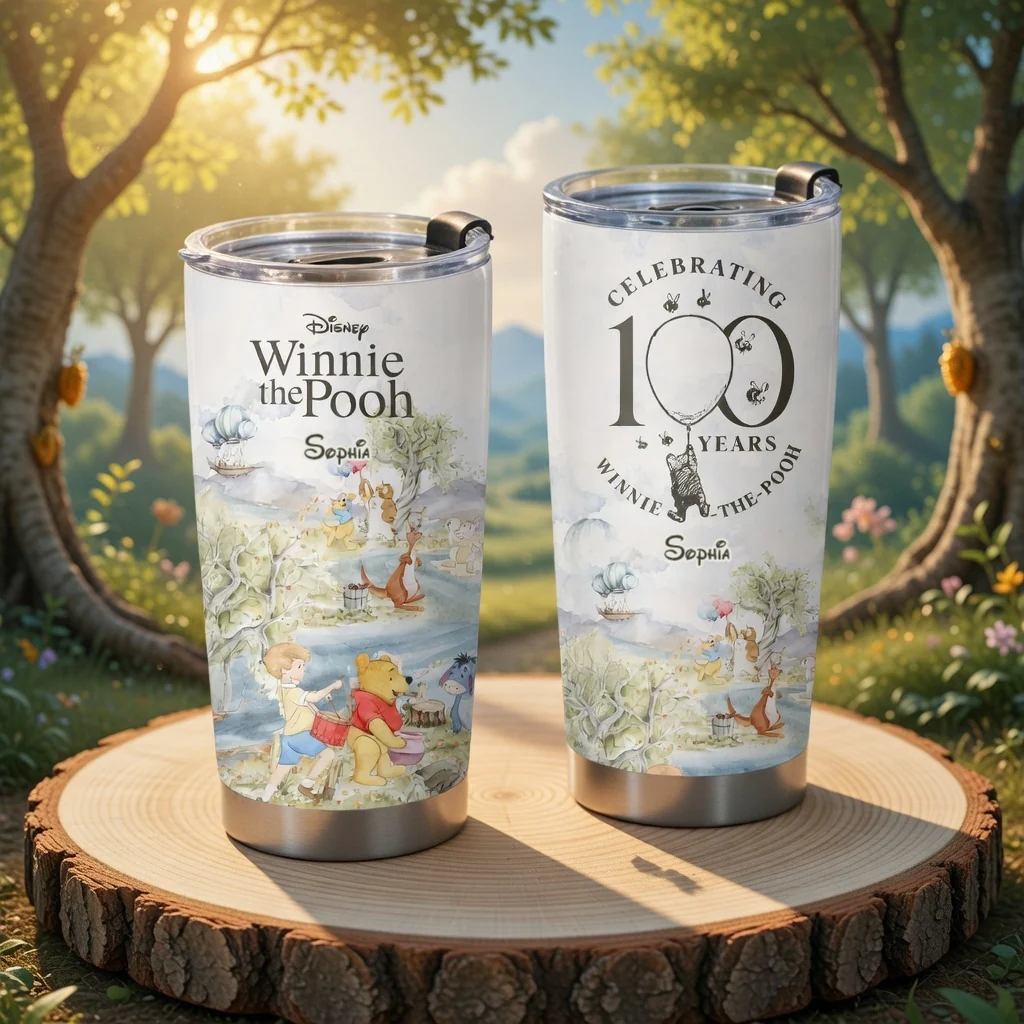 DSNY Honey Bear Celebrate Our 100th Anniversary - Personalized Tumbler - Gift For Movie Fans HH01