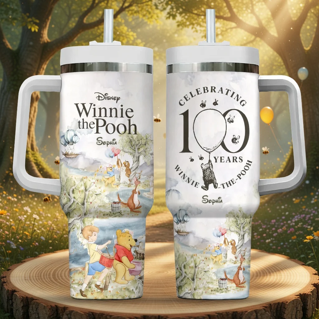 DSNY Honey Bear Celebrate Our 100th Anniversary - Personalized Tumbler - Gift For Movie Fans HH01 - Image 2