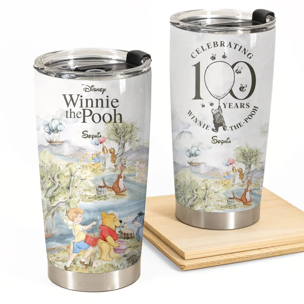 DSNY Honey Bear Celebrate Our 100th Anniversary - Personalized Tumbler - Gift For Movie Fans HH01 - Image 4