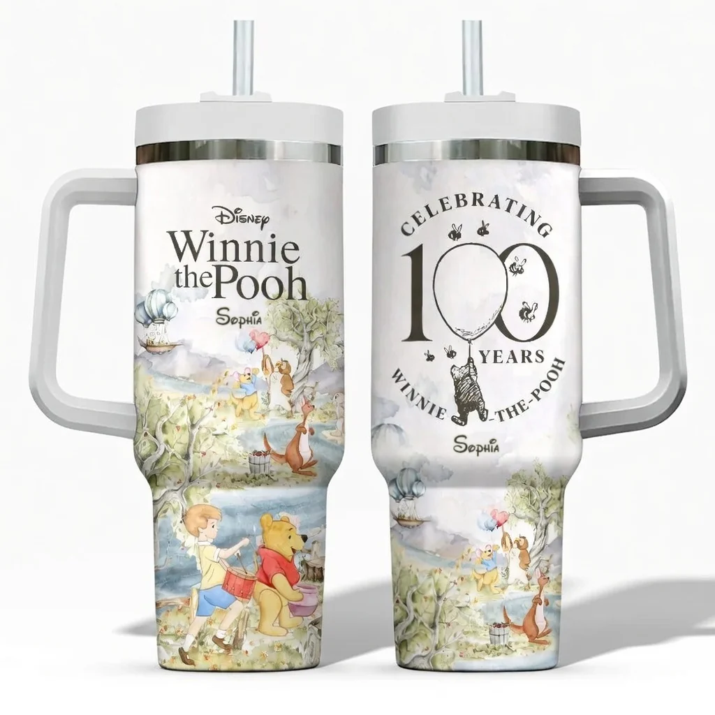 DSNY Honey Bear Celebrate Our 100th Anniversary - Personalized Tumbler - Gift For Movie Fans HH01 - Image 5