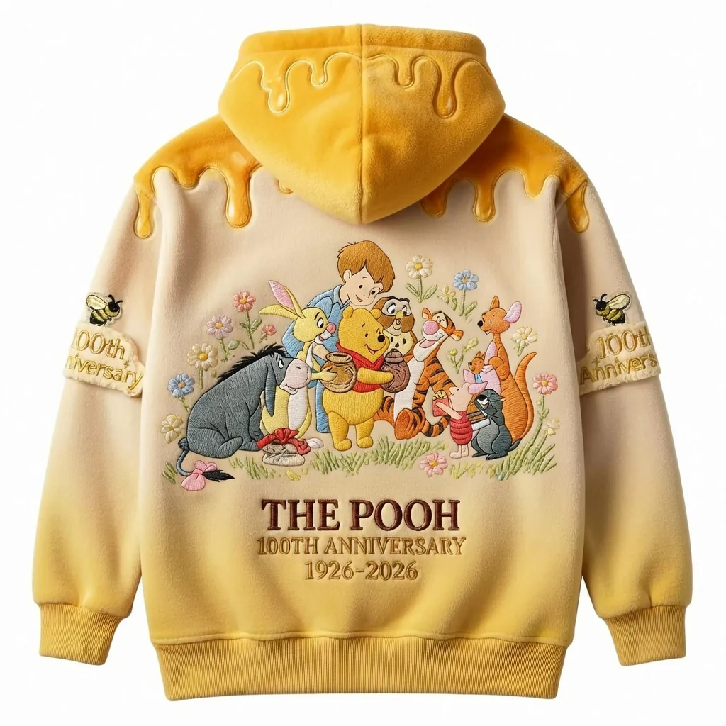 DSNY Honey Bear Celebrate Our 100th Anniversary With Friends - Personalized All Over Shirt - Gift For Movie Fans HH01 - Image 3