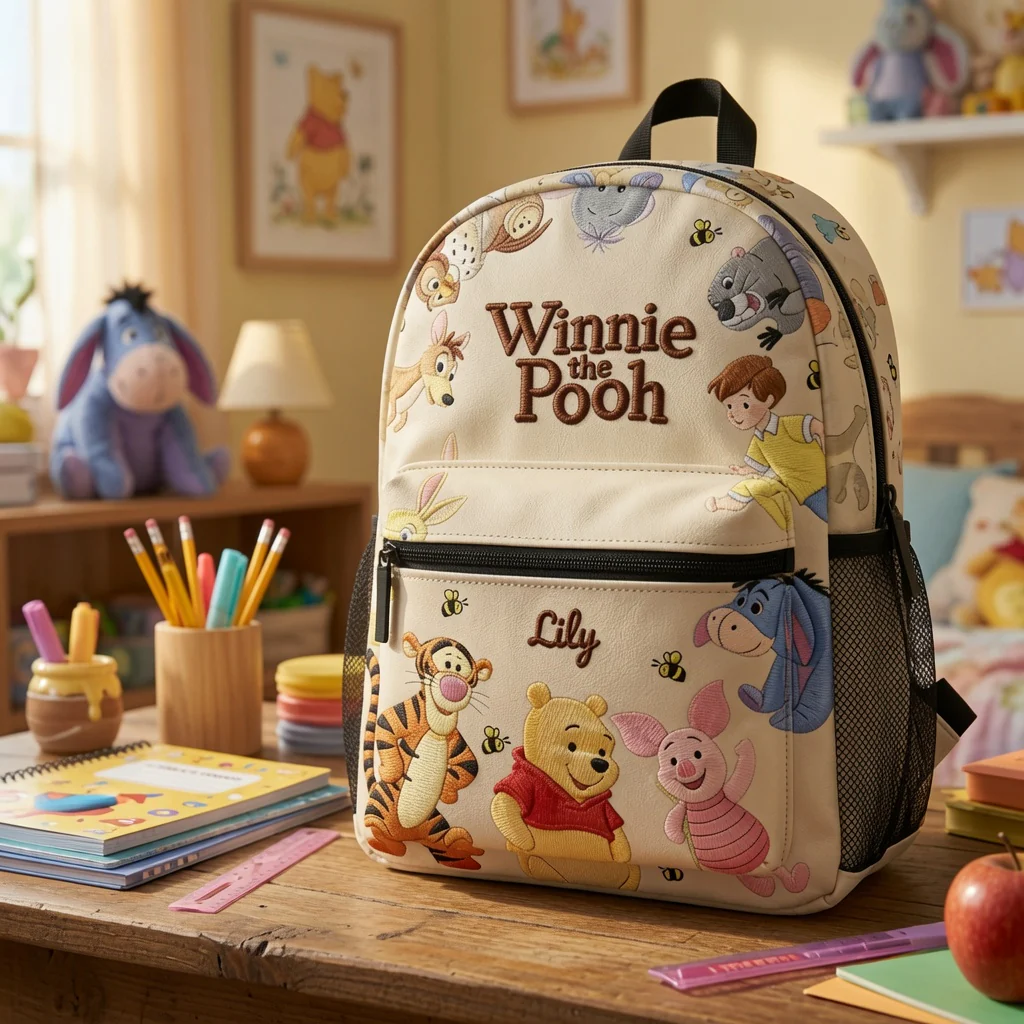 DSNY Honey Bear Friends - Personalized School Backpack - Back To School Gift NL122 - Image 2