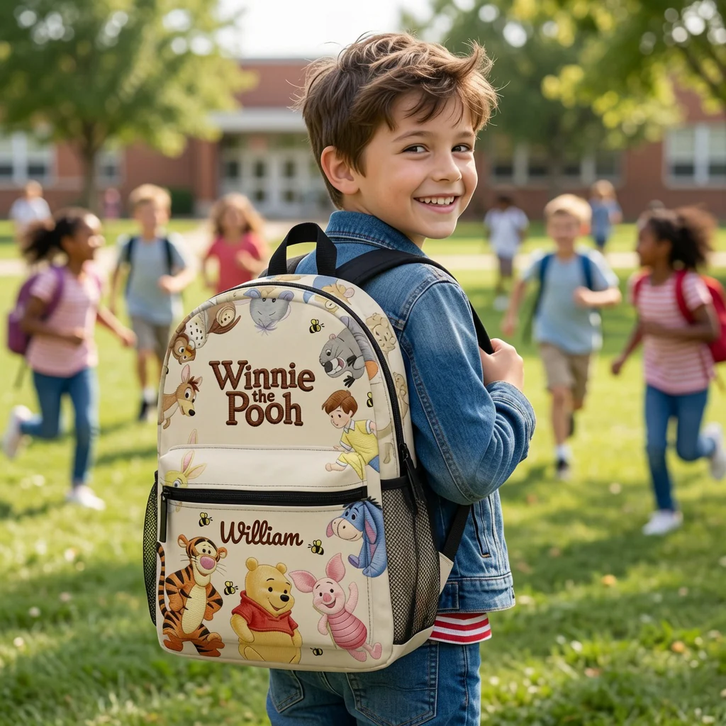 DSNY Honey Bear Friends - Personalized School Backpack - Back To School Gift NL122 - Image 4
