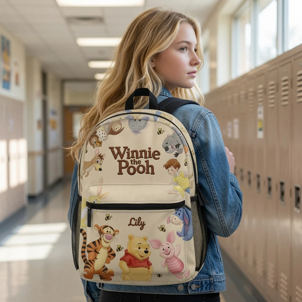 DSNY Honey Bear Friends - Personalized School Backpack - Back To School Gift NL122 - Image 5