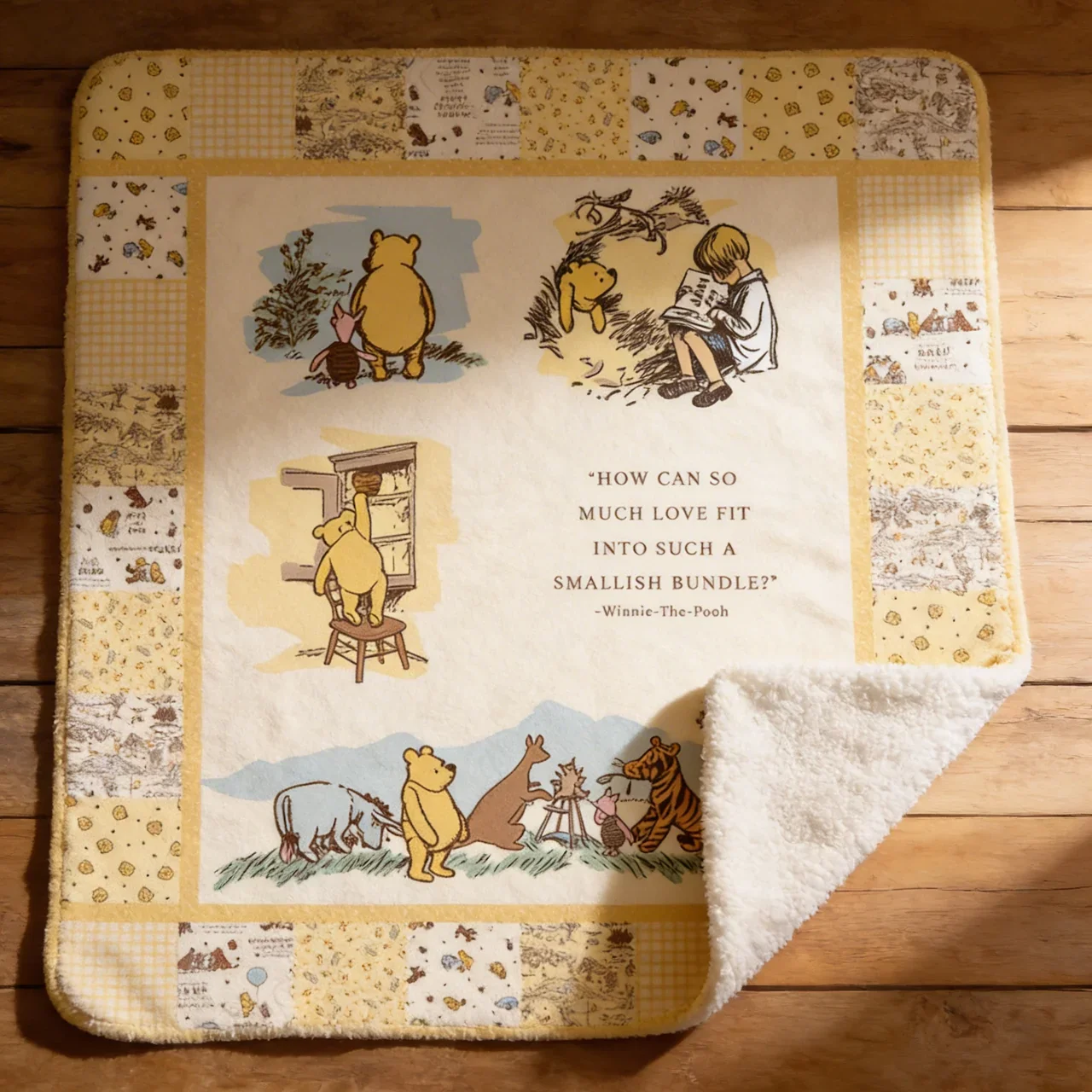 DSNY Honey Bear Love Fit Into Such A Smallish Bundle - Personalized Blanket - Gift For Movie Fans HH01 - Image 4