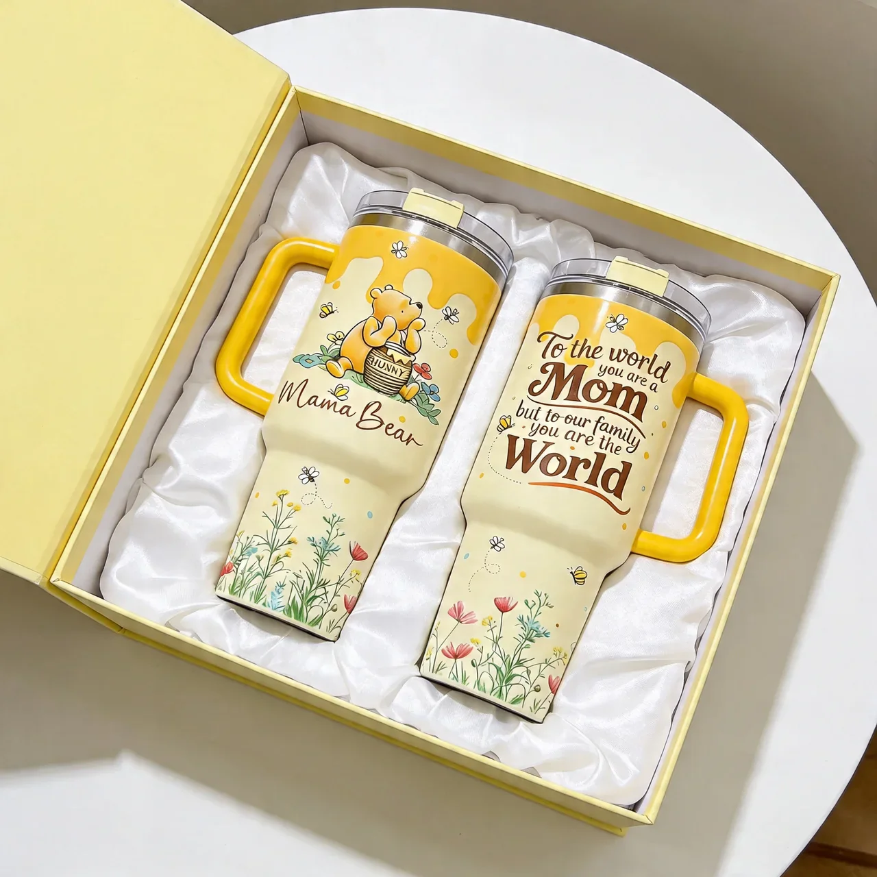 DSNY Honey Bear Mom You Are The World - Personalized Tumbler - Gift For Mother's Day, Movie Fans HH01 - Image 3
