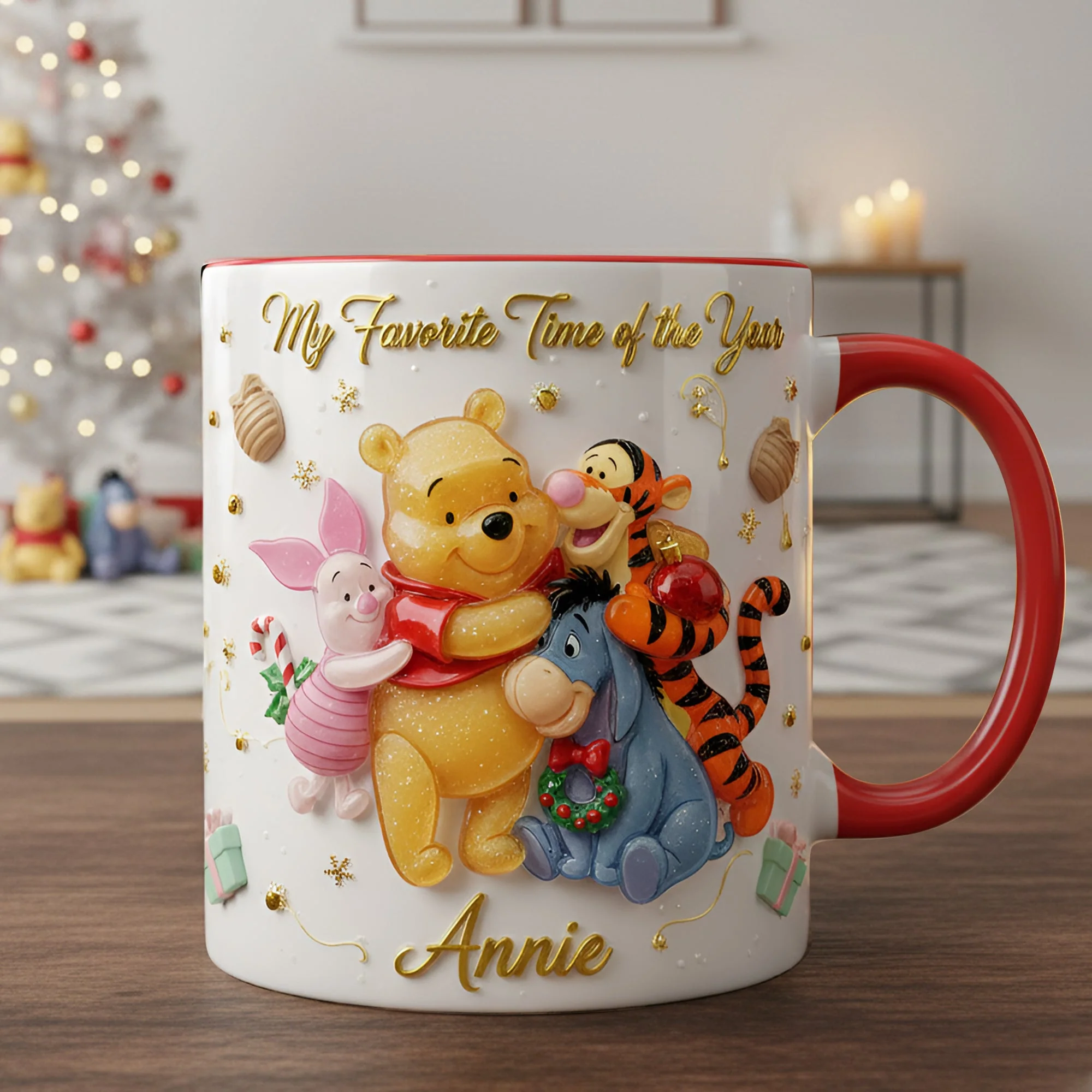 DSNY Honey Bear My Favorite Time Of The Time - Personalized Accent Mug - Gift For Fan Movies HH01 - Image 3