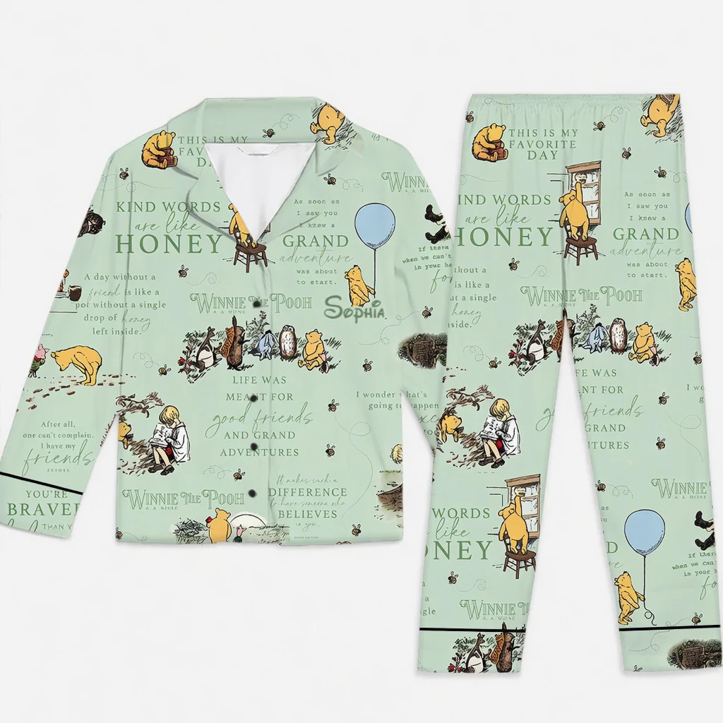 DSNY Honey Bear This Is My Favorite Day - Celebrate 100th Anniversary - Personalized Pajama - Gift For Movie Fans HH01 - Image 5