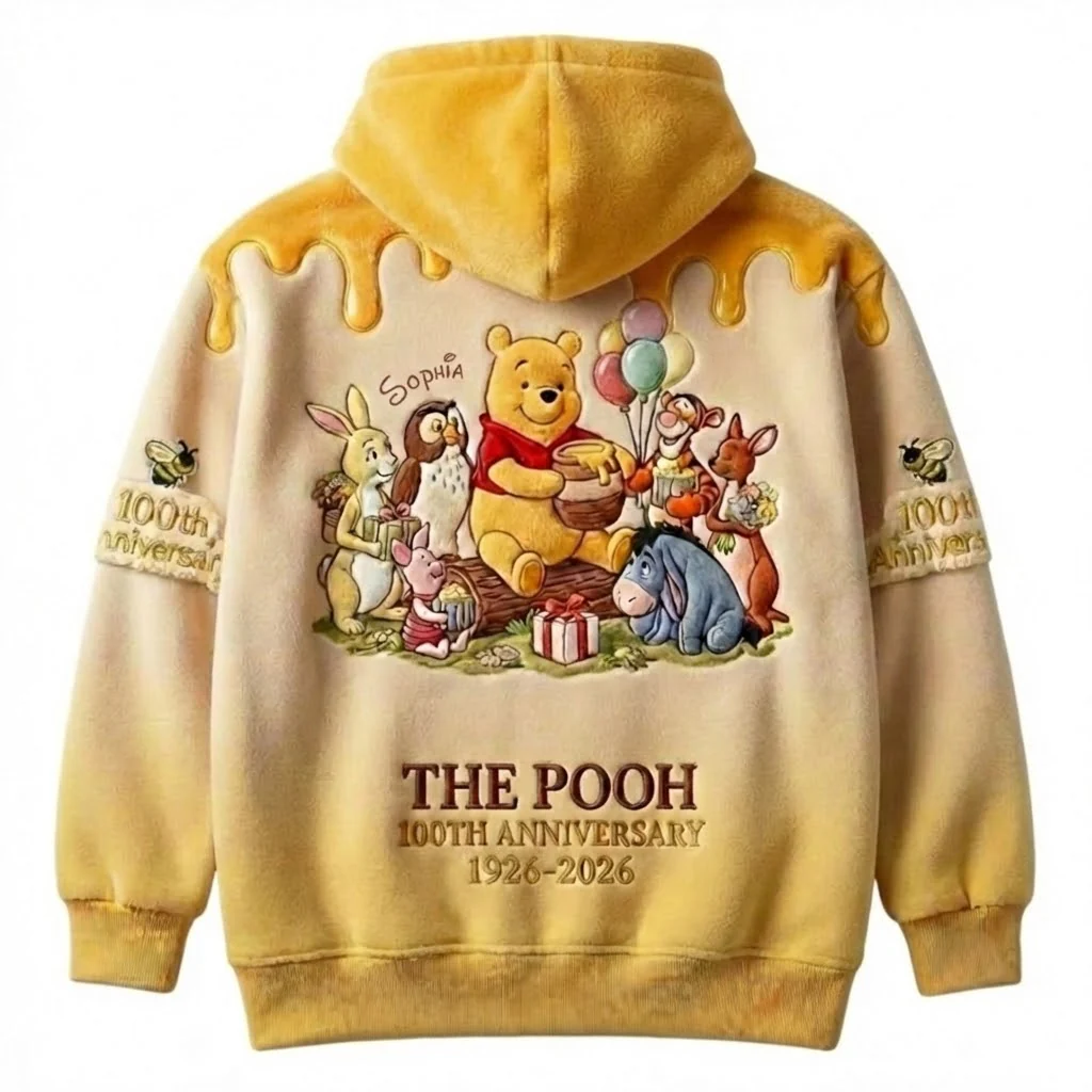 DSNY Honey Bear With Friends 100th Anniversary - Personalized All Over Shirt - Gift For Fan Movies HH01 - Image 3