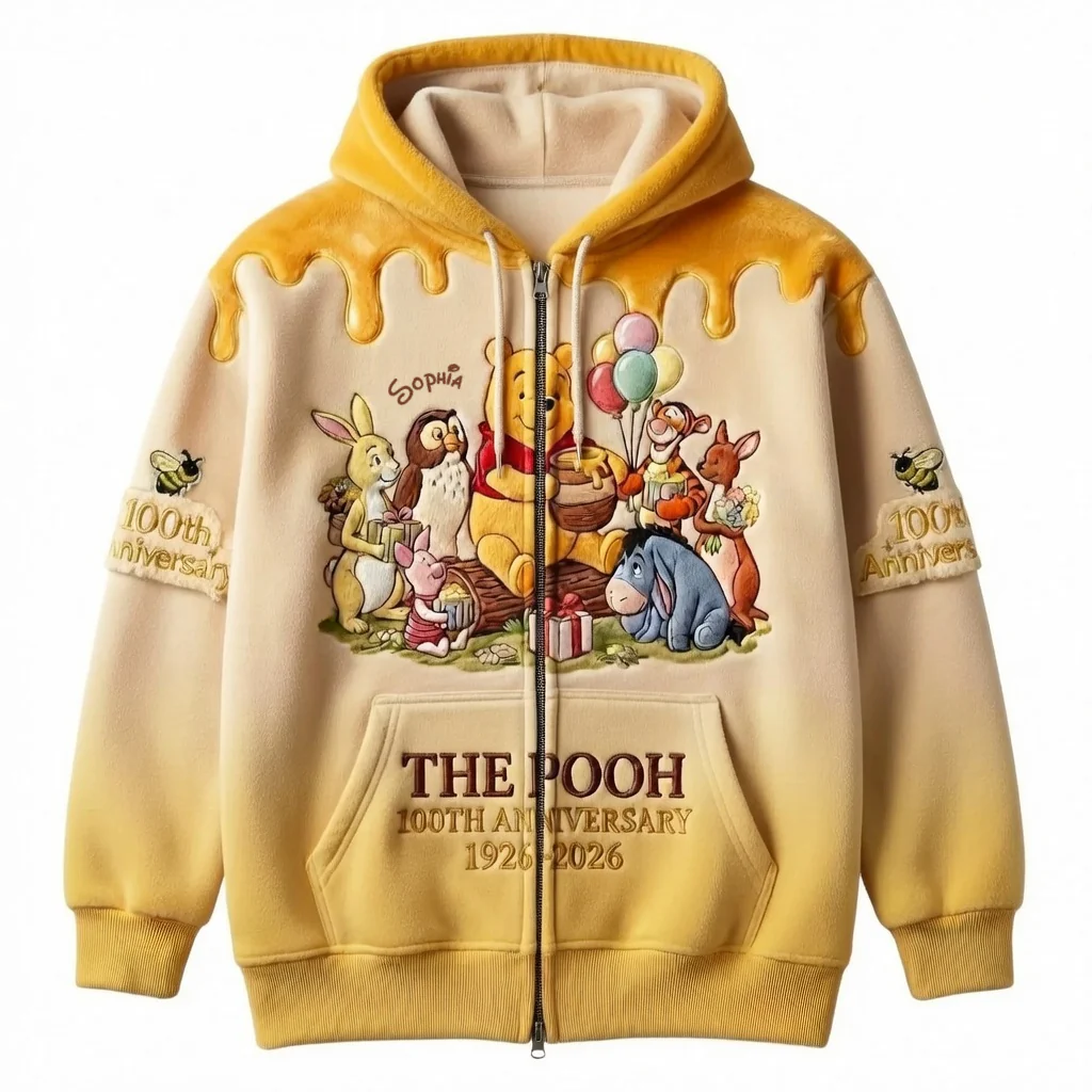 DSNY Honey Bear With Friends 100th Anniversary - Personalized All Over Shirt - Gift For Fan Movies HH01 - Image 4