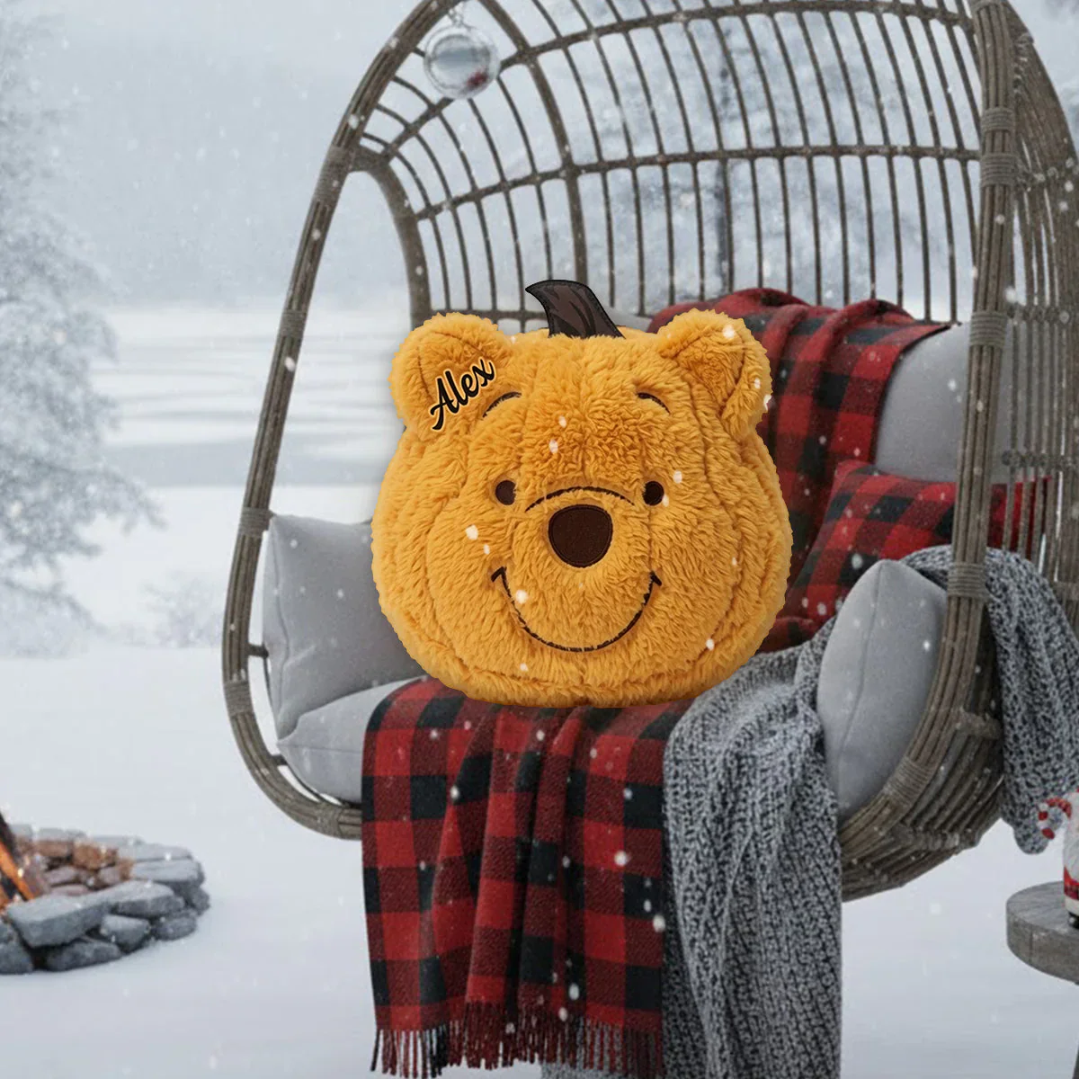 DSNY Honey Bear With Friends - Personalized Custom Shaped Pillow - Gift For Fan Movies - Image 3